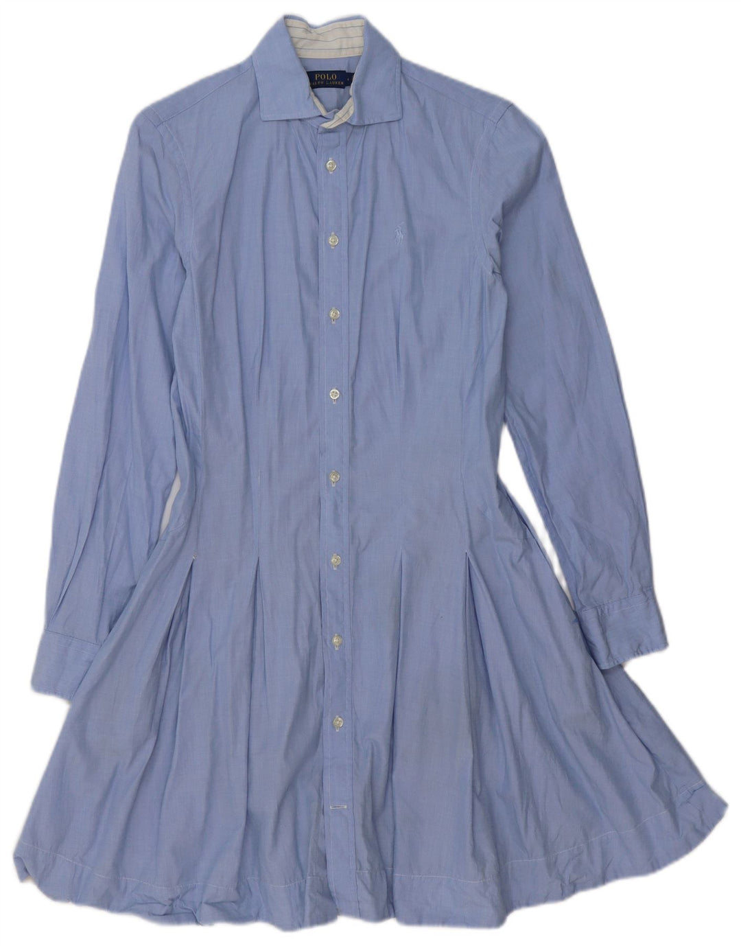 POLO RALPH LAUREN Womens Shirt Dress US 4 Small Blue