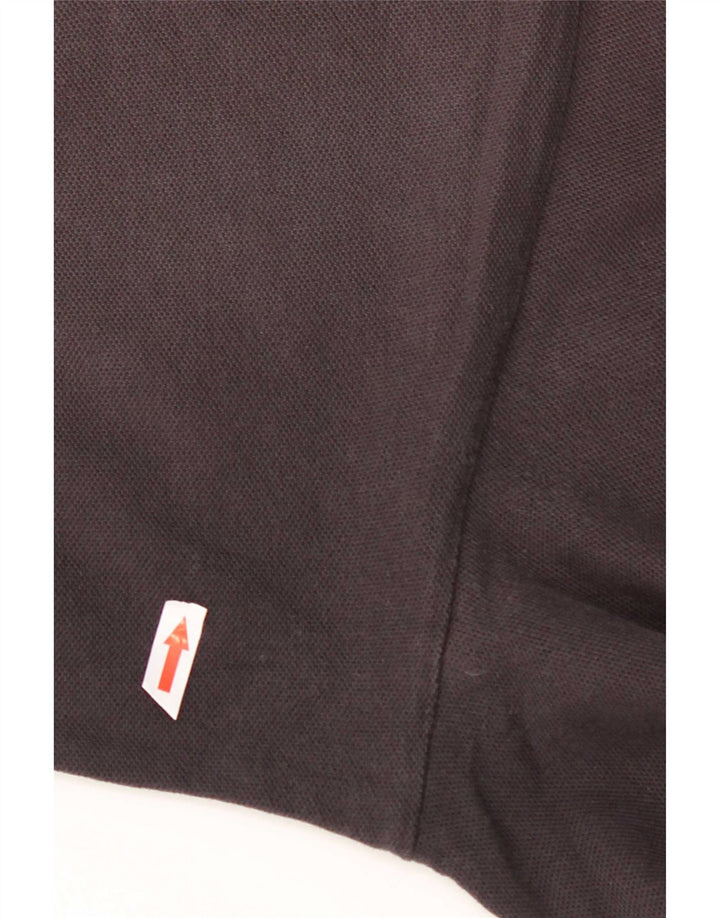 Fila Mens Polo Shirt Large Black Cotton