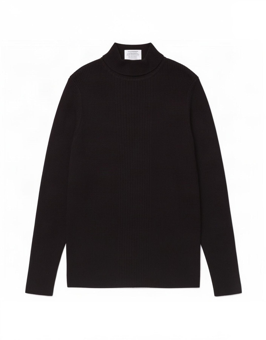 Marks & Spencer Womens Top Long Sleeve UK 12 Medium Black Viscose