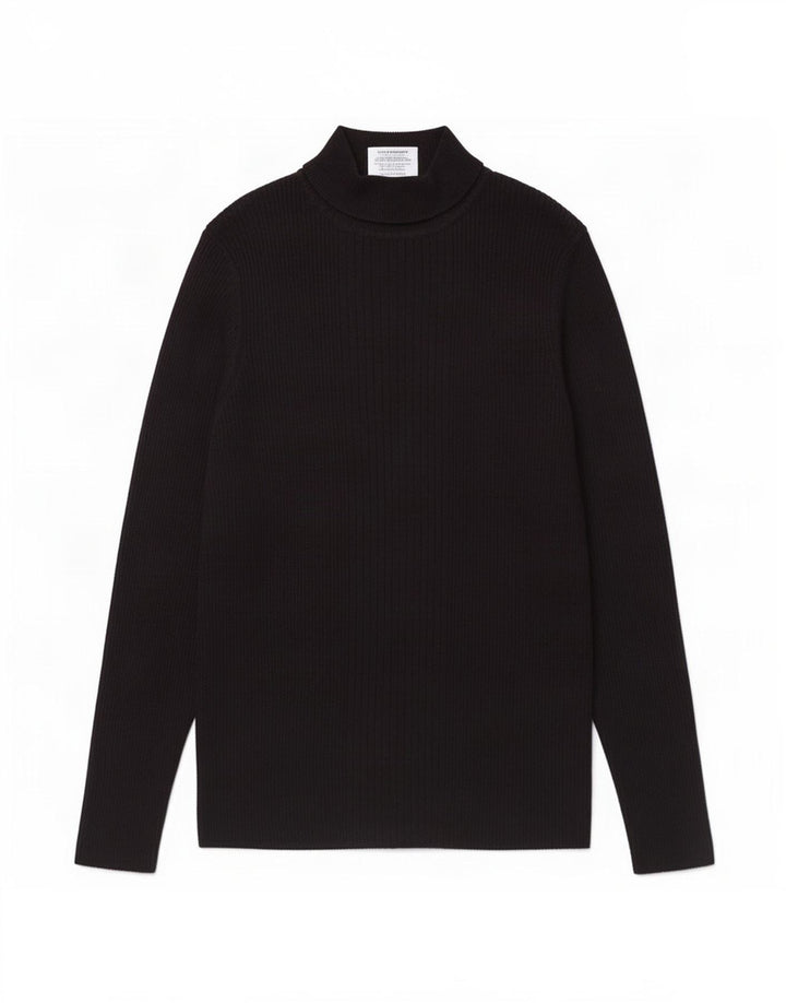 Marks & Spencer Womens Top Long Sleeve UK 12 Medium Black Viscose