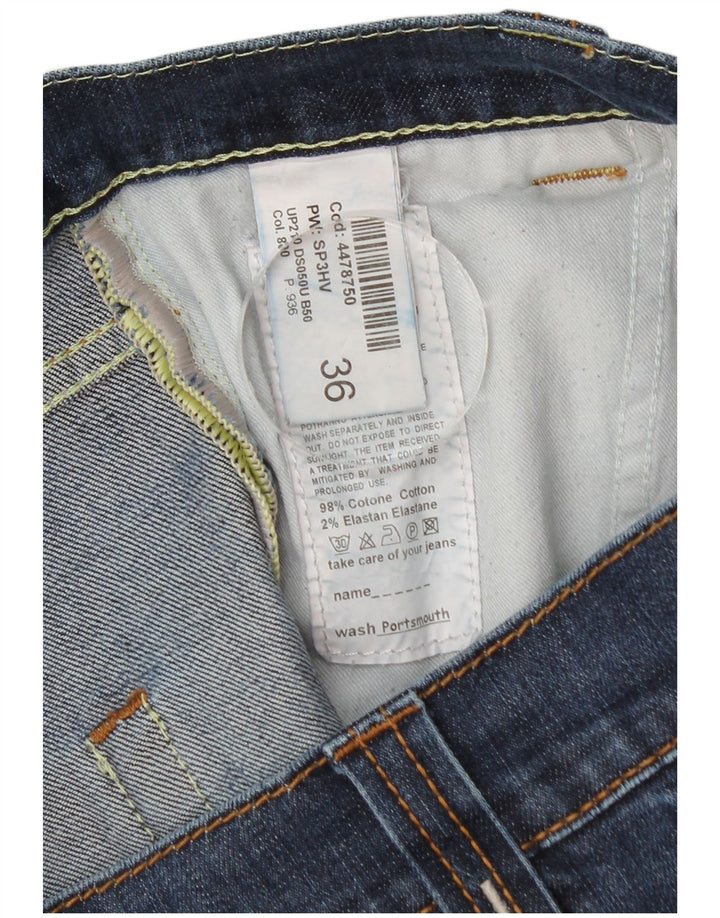 Dondup Mens Slim Jeans W36 L34 Blue Cotton