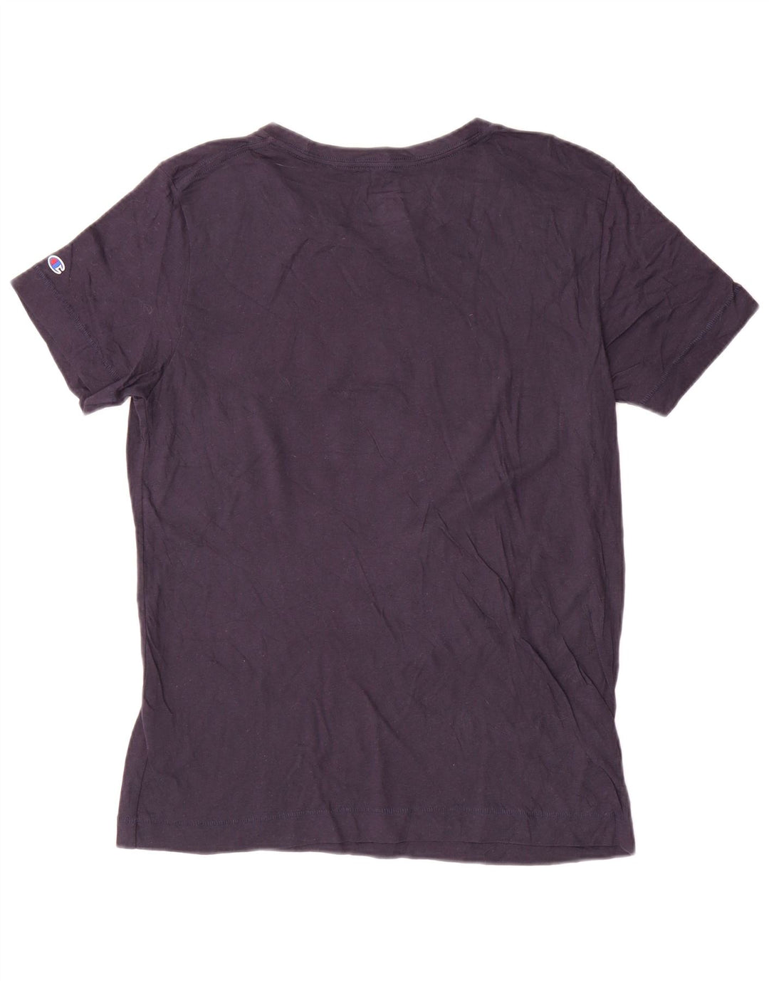 Champion Womens Notre Dame Graphic T-Shirt Top UK 16 Large Navy Blue Cotton