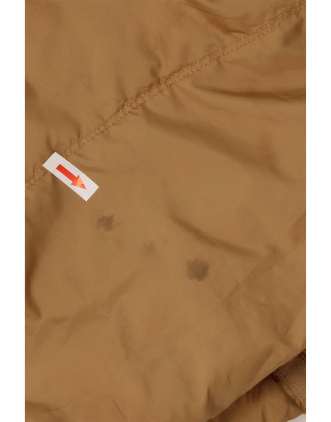 Tommy Hilfiger Womens Hooded Padded Coat UK 10 Small Brown Polyester