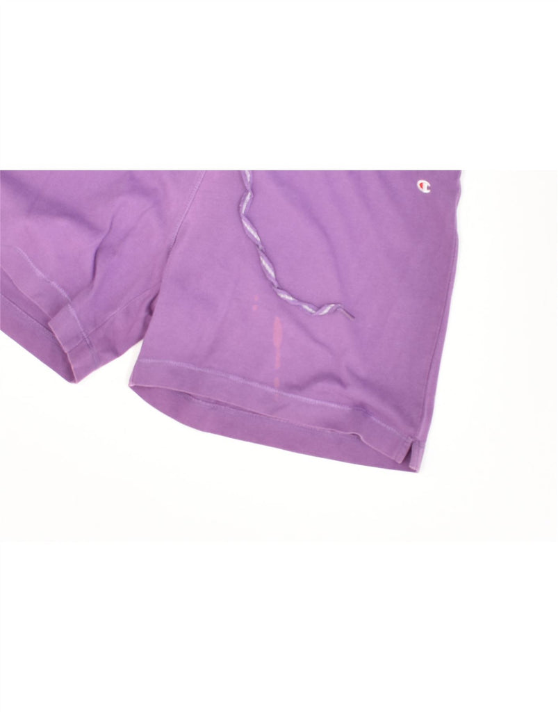 CHAMPION Womens Sport Shorts UK 14 Large Purple | Vintage Champion | Thrift | Second-Hand Champion | Used Clothing | Messina Hembry 