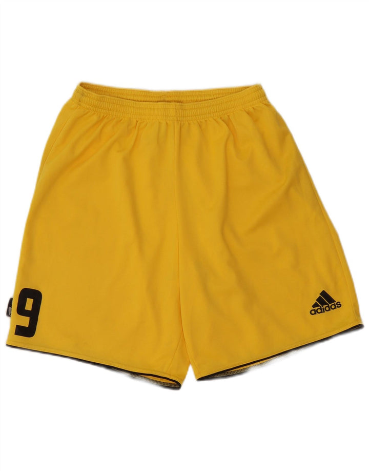 Adidas Boys Graphic Sport Shorts 11-12 Years Medium Yellow Polyester
