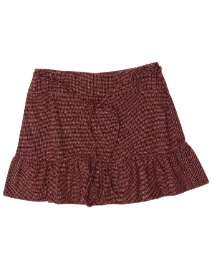 Max & Co. Womens Mini Skirt W30 Medium Burgundy