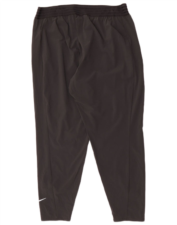 Nike Mens Dri Fit Crop Tracksuit Trousers XL Black Polyester