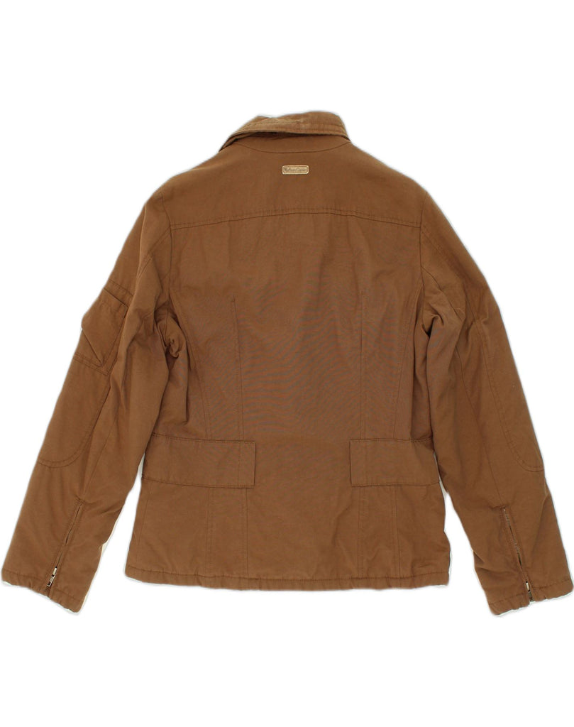 MARLBORO CLASSICS Womens Utility Jacket EU 46 XL Brown Nylon | Vintage Marlboro Classics | Thrift | Second-Hand Marlboro Classics | Used Clothing | Messina Hembry 