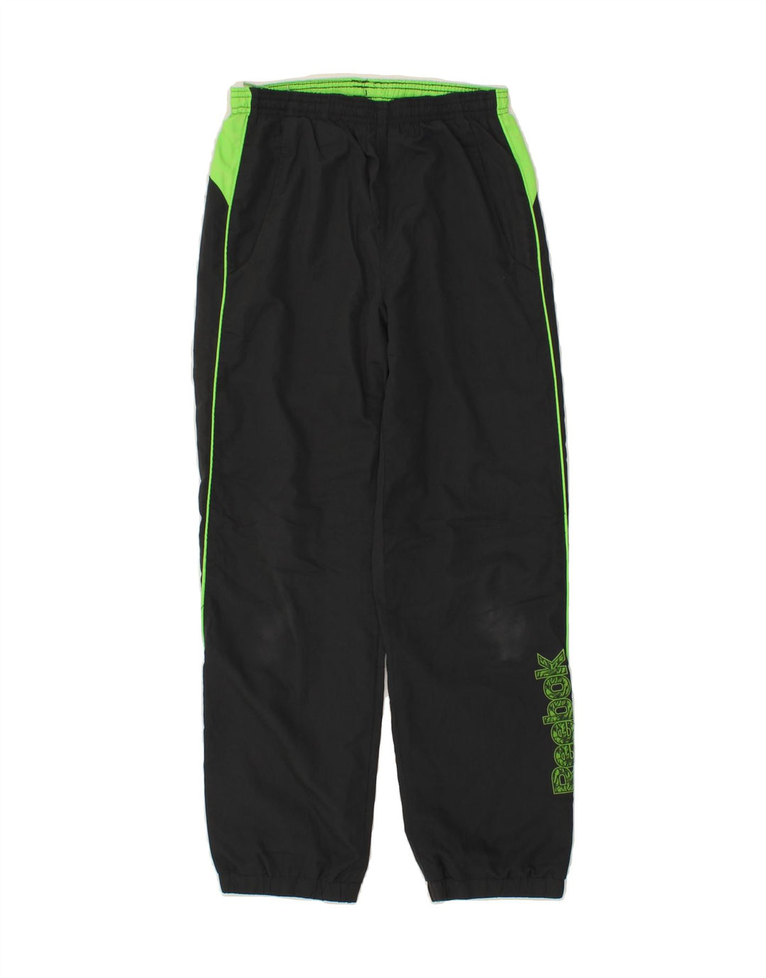 REEBOK Boys Graphic Tracksuit Trousers Joggers 11-12 Years Grey Vintage Reebok and Second-Hand Reebok from Messina Hembry 