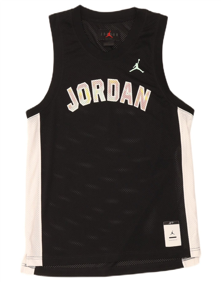 Jordan Mens Graphic Vest Top Small Black Colourblock Polyester