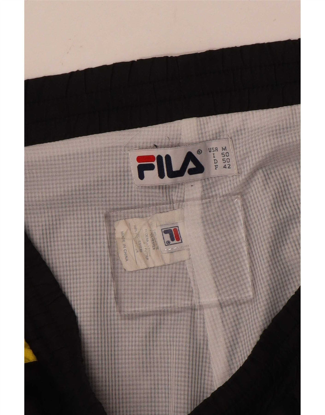 Fila Mens Graphic Tracksuit Trousers Joggers Medium Black Colourblock