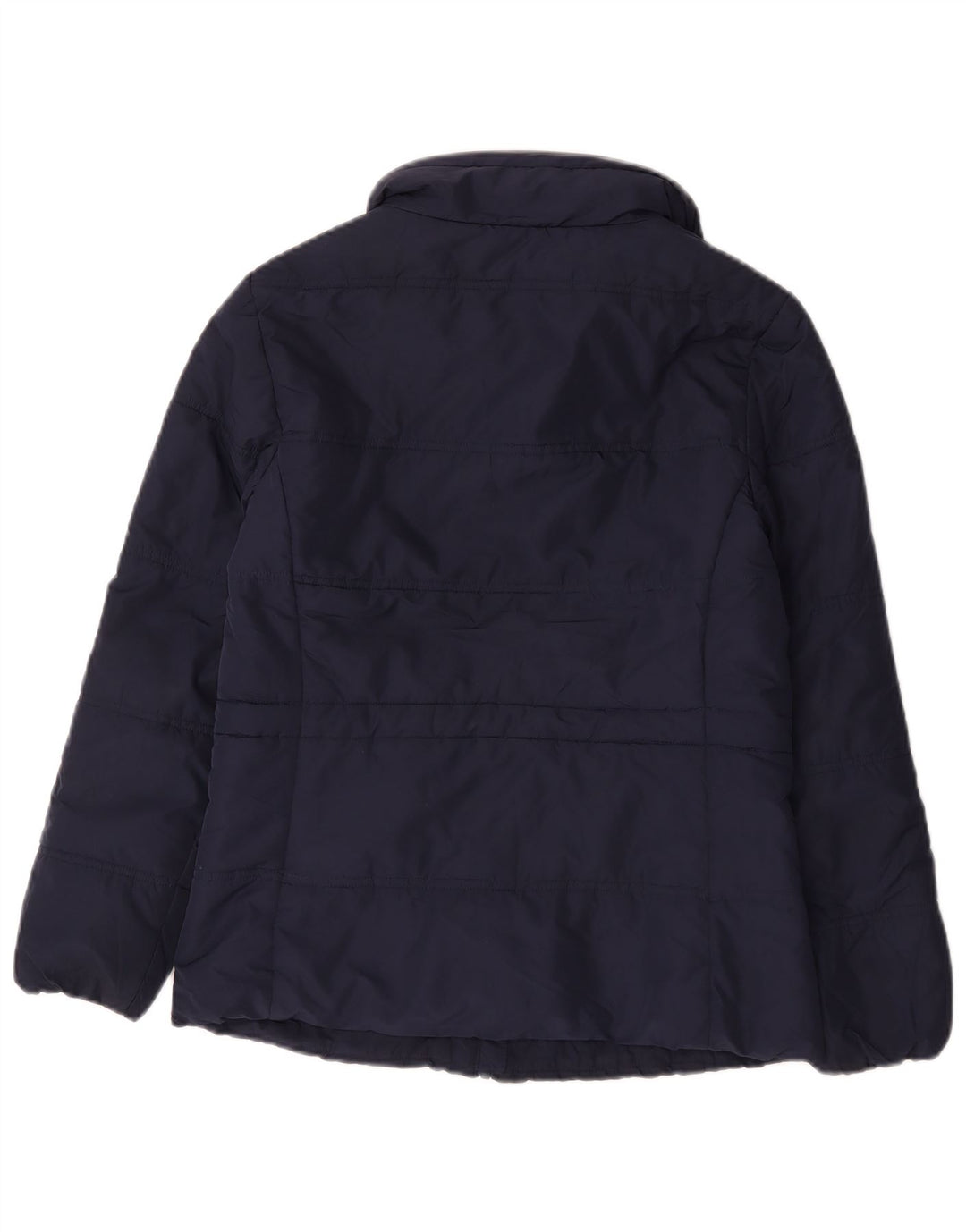 Marks & Spencer Womens Padded Jacket UK 10 Small Navy Blue Polyester