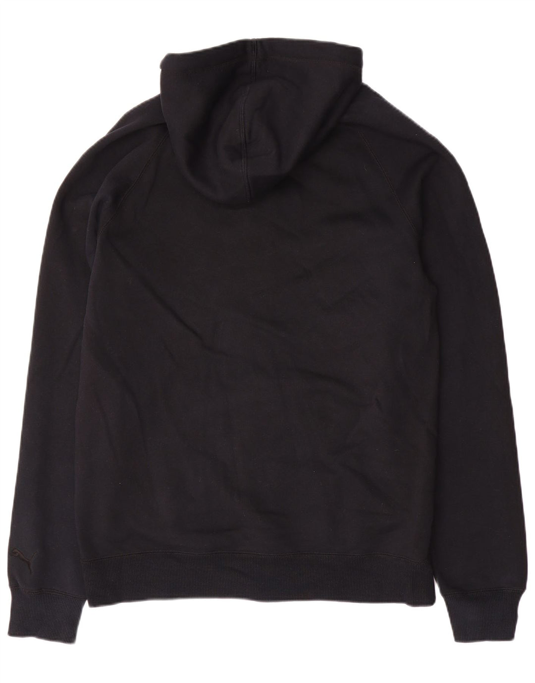 Puma Mens Graphic Zip Hoodie Sweater Large Black Cotton