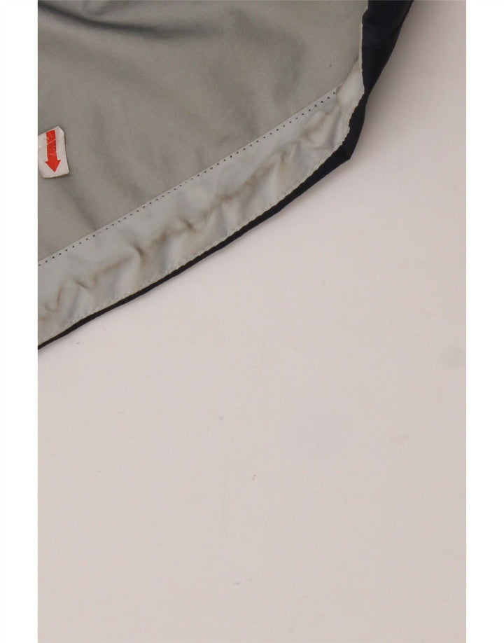 BERGHAUS Mens Hooded Rain Jacket UK 38 Medium Navy Blue Nylon