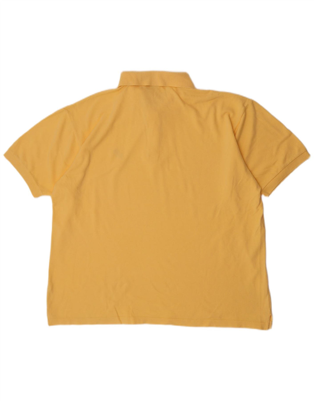 Asics Mens Polo Shirt 2XL Yellow Cotton