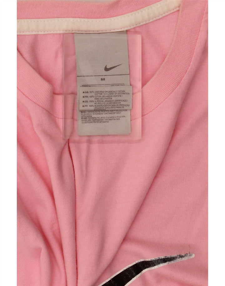 Nike Mens Graphic T-Shirt Top Medium Pink Cotton