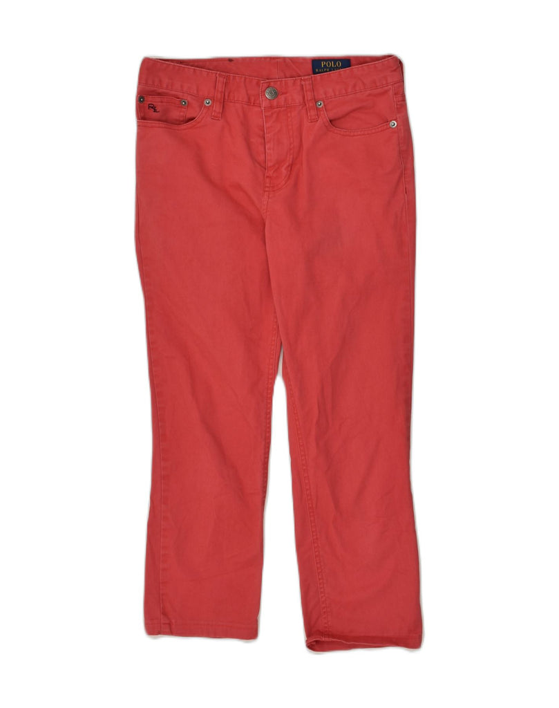 POLO RALPH LAUREN Boys Straight Casual Trousers 13-14 Years W22 L22 Red | Vintage Polo Ralph Lauren | Thrift | Second-Hand Polo Ralph Lauren | Used Clothing | Messina Hembry 