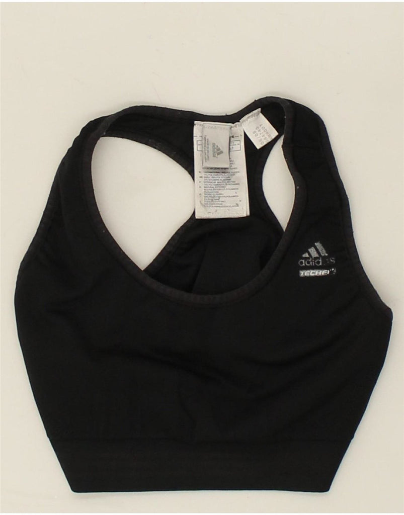 ADIDAS Womens Climacool Sport Bra Top UK 8 Small Black Polyester Vintage Adidas and Second-Hand Adidas from Messina Hembry 