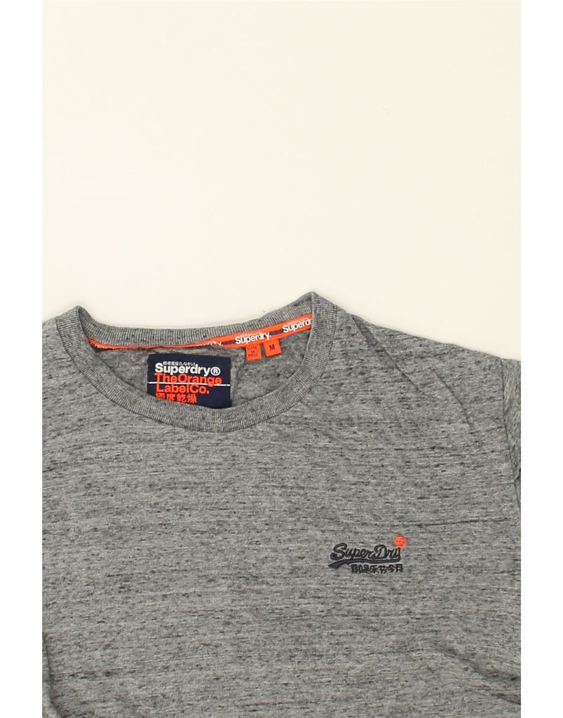 SUPERDRY Mens T-Shirt Top Medium Grey Cotton | Vintage Superdry | Thrift | Second-Hand Superdry | Used Clothing | Messina Hembry 