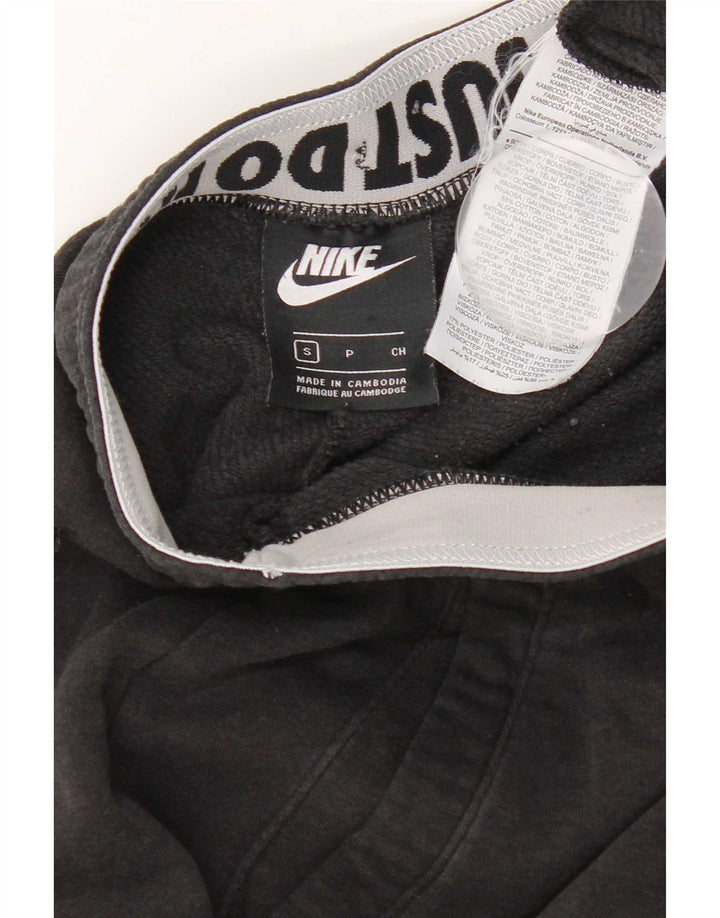 Nike Mens Graphic Tracksuit Trousers Joggers Small Black Cotton