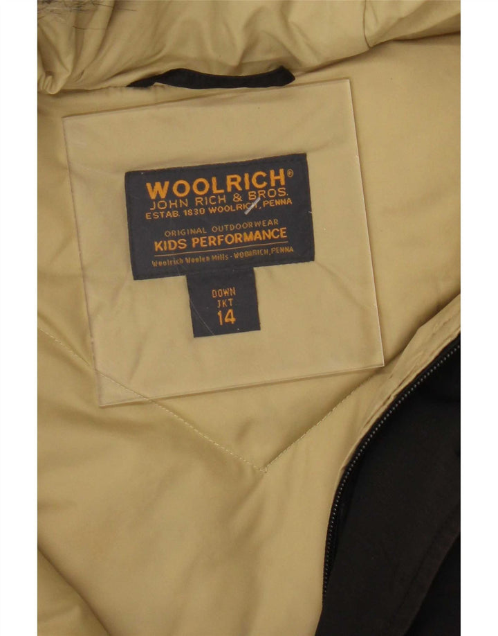 Woolrich Boys Hooded Padded Coat 13-14 Years Black