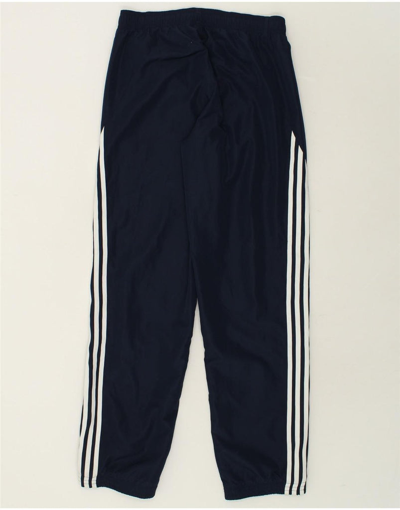 ADIDAS Mens Tracksuit Trousers Joggers UK 36/38 Small Navy Blue Polyester | Vintage Adidas | Thrift | Second-Hand Adidas | Used Clothing | Messina Hembry 