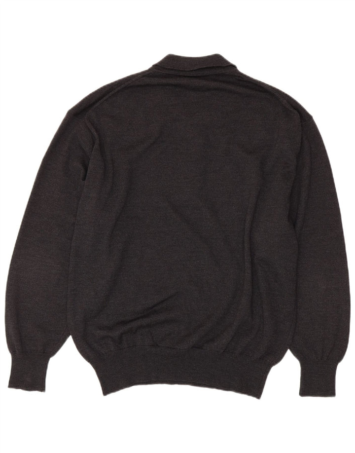 Vintage Mens Polo Neck Jumper Sweater IT 54 XL Grey