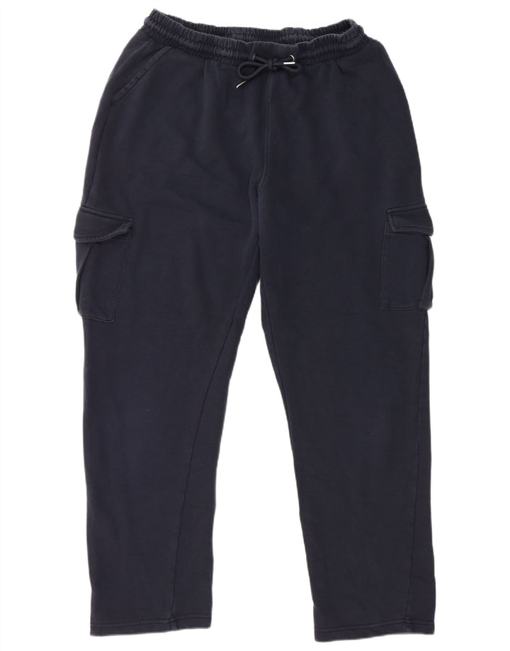 Cotton Traders Mens Cargo Tracksuit Trousers XL Navy Blue