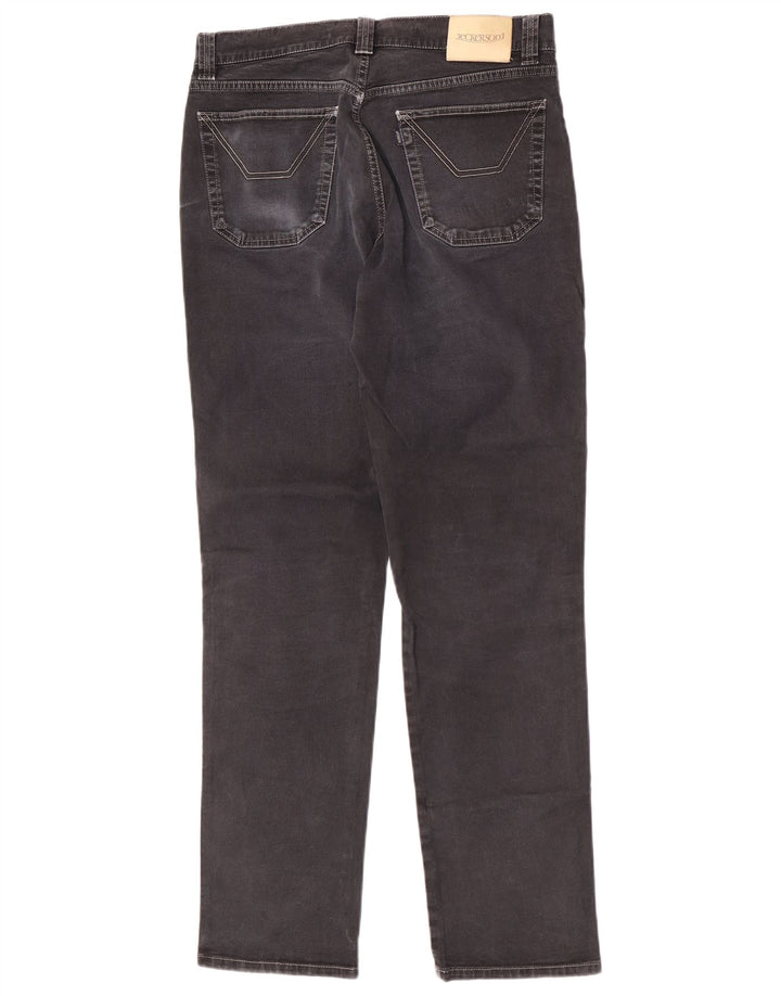 Jeckerson Mens Slim Jeans W33 L33 Black Cotton