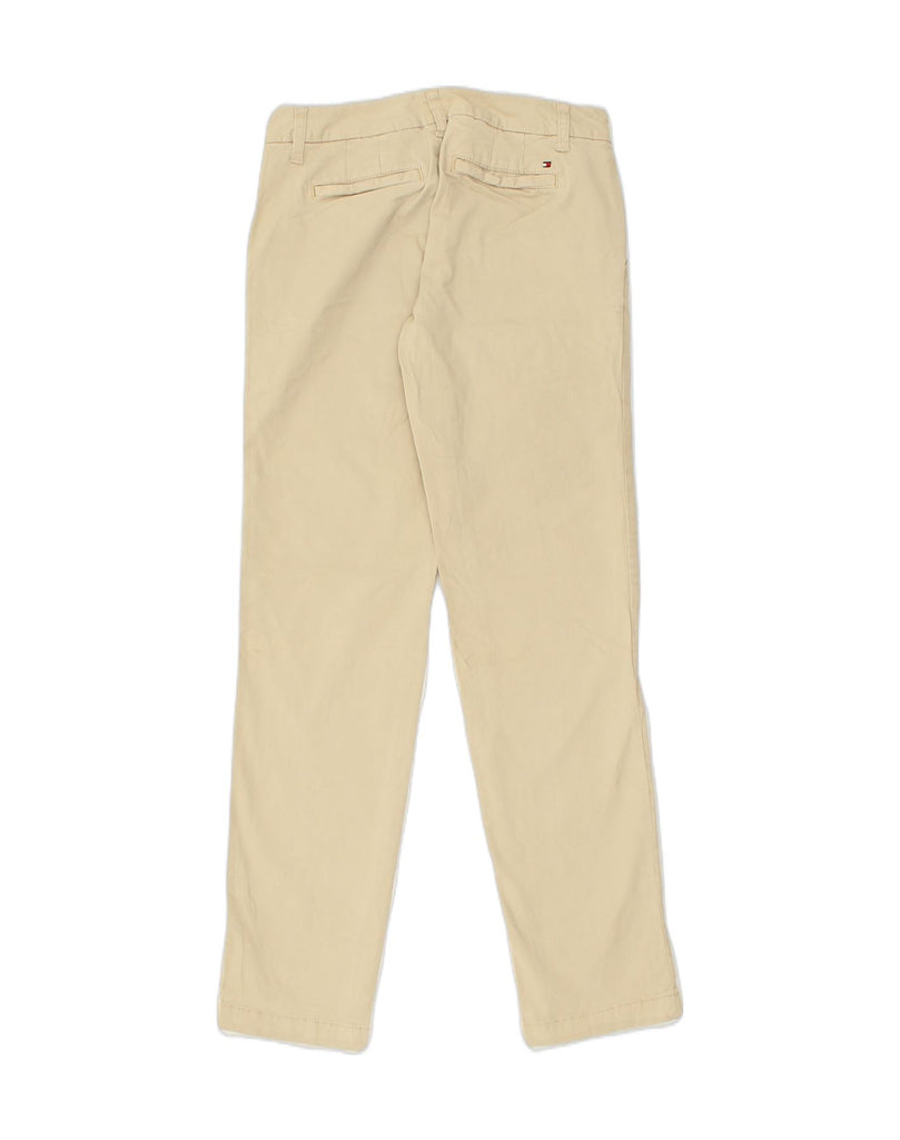 TOMMY HILFIGER Womens Tapered Chino Trousers US 0 XS W28 L30 Beige Cotton | Vintage Tommy Hilfiger | Thrift | Second-Hand Tommy Hilfiger | Used Clothing | Messina Hembry 