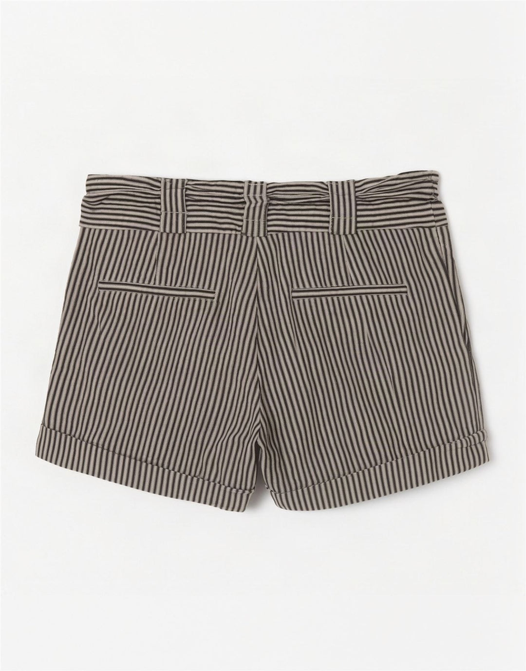 Oasis Womens Hot Pants UK 8 Small W28 White Pinstripe Cotton