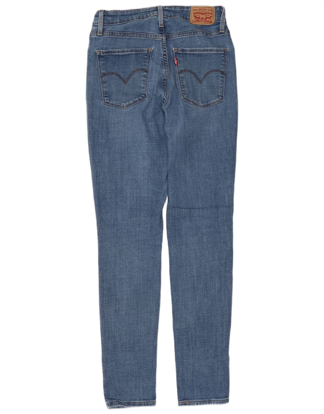 LEVI'S Womens 721 High Rise Skinny Jeans W28 L30 Blue Cotton