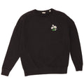 JACK WILLS Womens Oversized Sweatshirt Jumper UK 8 Small Black Floral