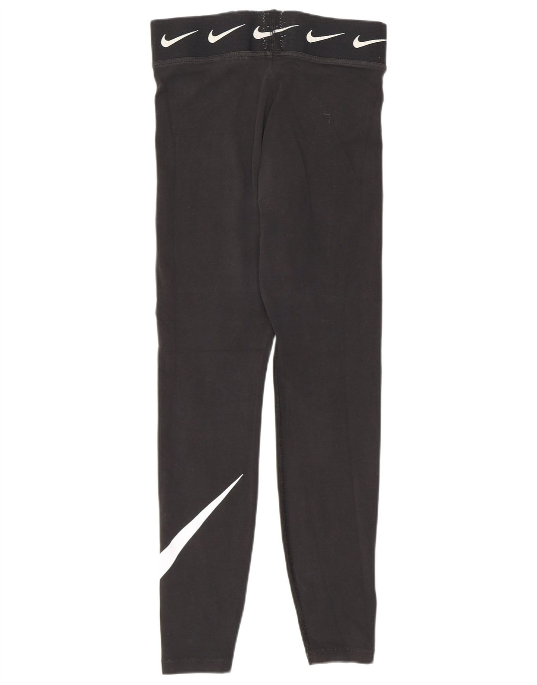 Nike Womens Graphic Leggings UK 8 Small Black Cotton