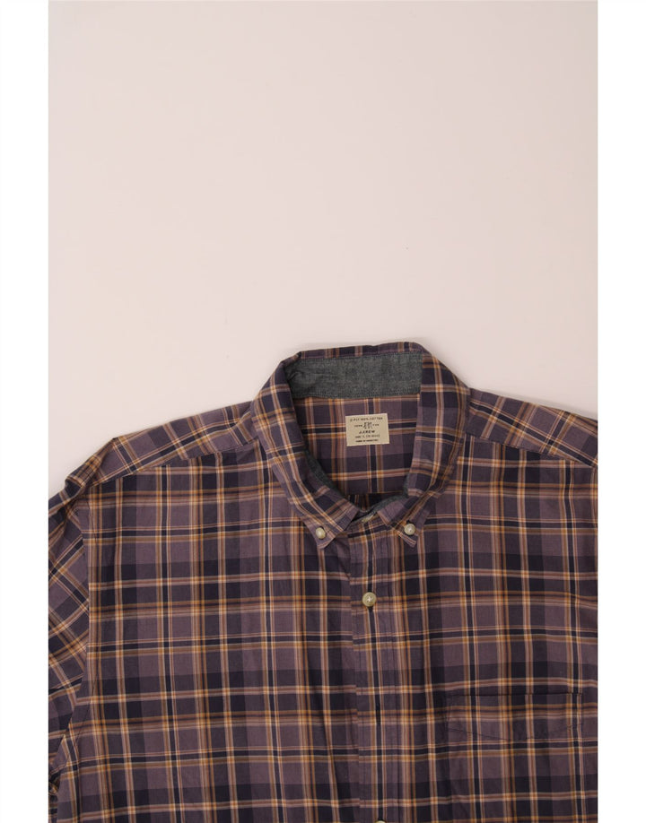 J. CREW Mens Shirt Size 16 16 1/2 Large Purple Check Vintage J. Crew and Second-Hand J. Crew from Messina Hembry 