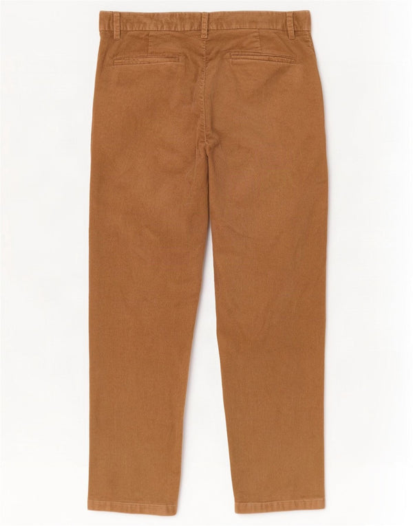 Marks & Spencer Mens Regular Fit Corduroy Trousers W36 L29 Beige Cotton