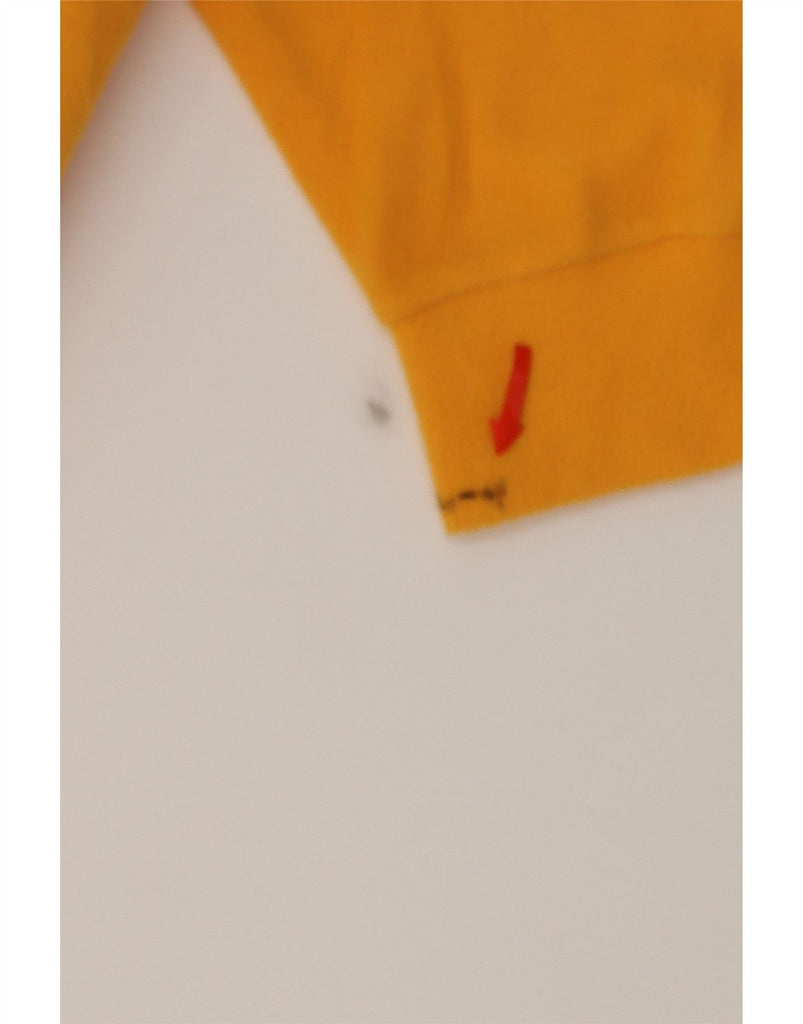SERGIO TACCHINI Mens Zip Neck Fleece Jumper XL Yellow Polyester Vintage Sergio Tacchini and Second-Hand Sergio Tacchini from Messina Hembry 