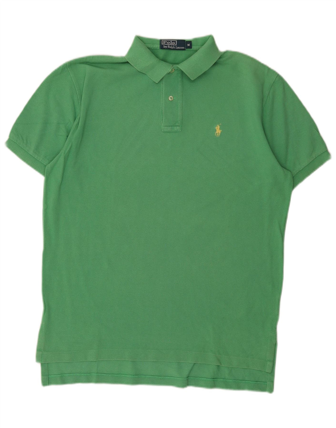 Polo Ralph Lauren Mens Polo Shirt Medium Green Cotton