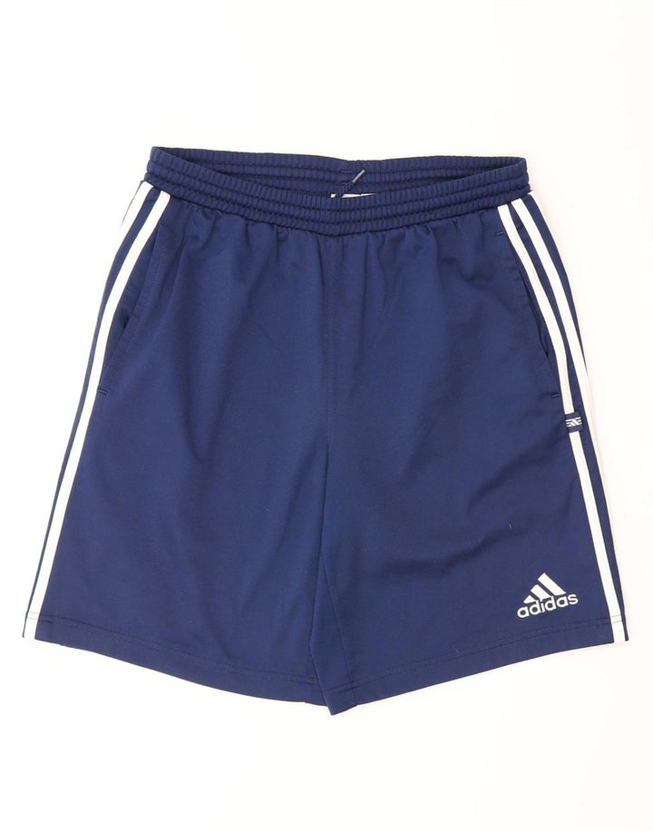 Adidas Boys Sport Shorts 15-16 Years Navy Blue Polyester