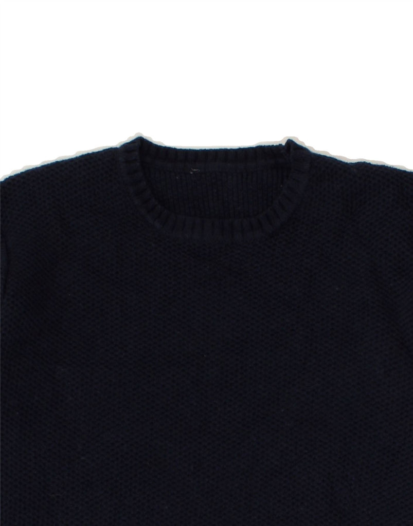 NORTH SAILS Mens Crew Neck Jumper Sweater Medium Navy Blue Cotton | Vintage North Sails | Thrift | Second-Hand North Sails | Used Clothing | Messina Hembry 