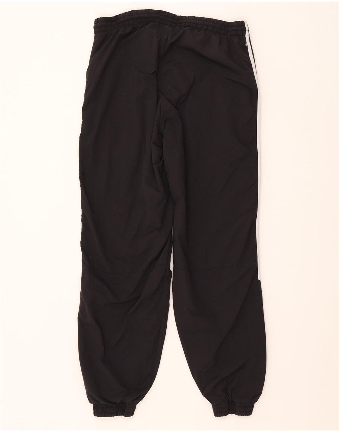 ADIDAS Mens Tracksuit Trousers Joggers Medium Black Polyester