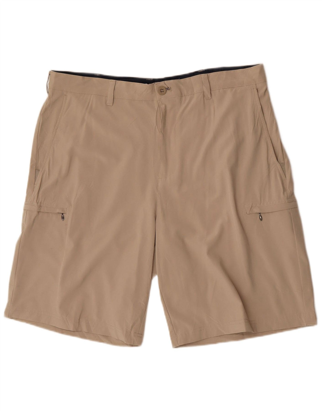 Izod Mens Golf Cargo Shorts W38 XL Beige Polyester Sports