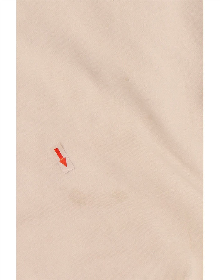 Nike Mens Graphic Hoodie Jumper XS White Cotton