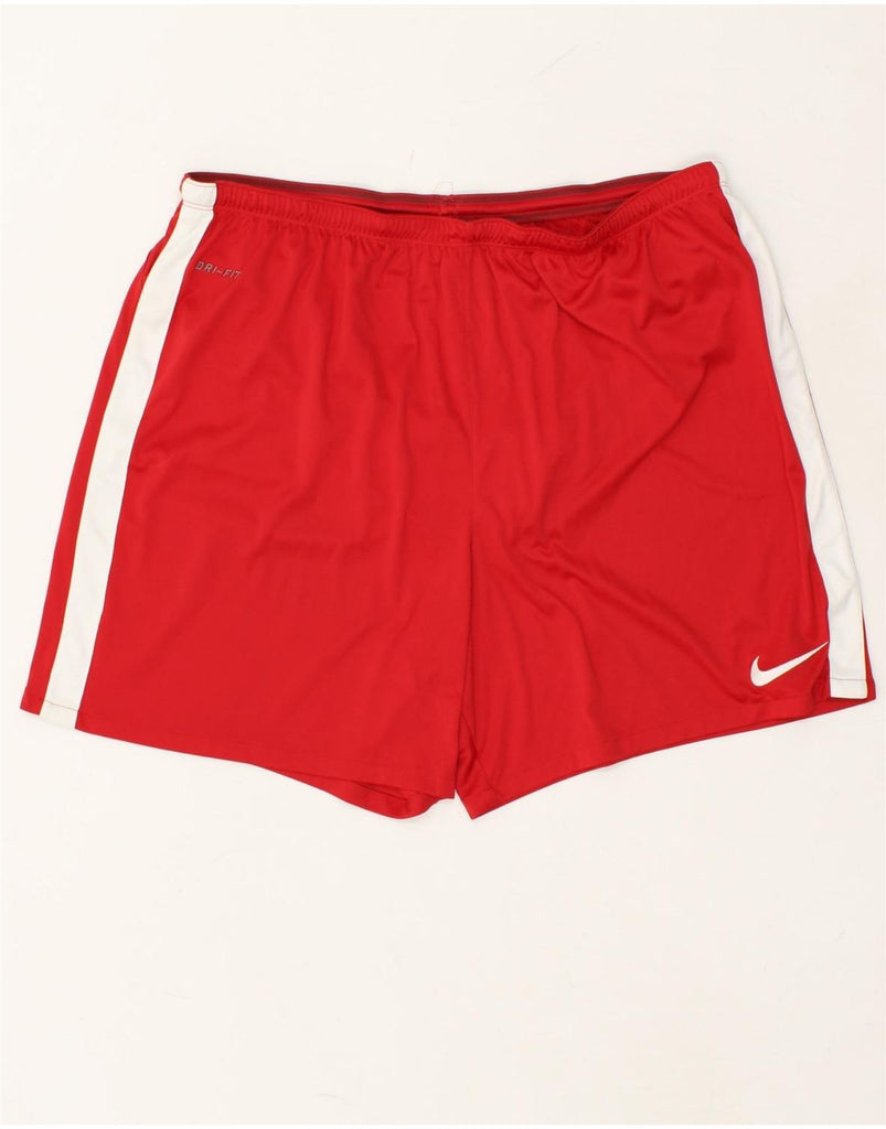 NIKE Mens Dri Fit Sport Shorts 2XL Red Polyester | Vintage Nike | Thrift | Second-Hand Nike | Used Clothing | Messina Hembry 