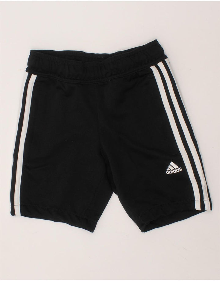 ADIDAS Boys Aeroready Sport Shorts 7-8 Years  Black Polyester Vintage Adidas and Second-Hand Adidas from Messina Hembry 