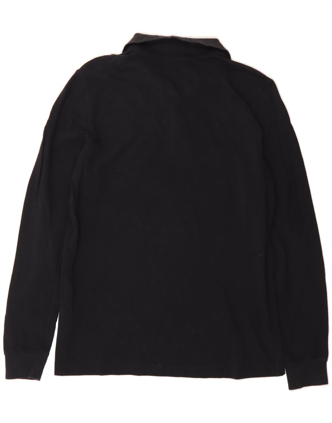 KAPPA Mens Long Sleeve Polo Shirt Medium Black Cotton Vintage Kappa and Second-Hand Kappa from Messina Hembry 