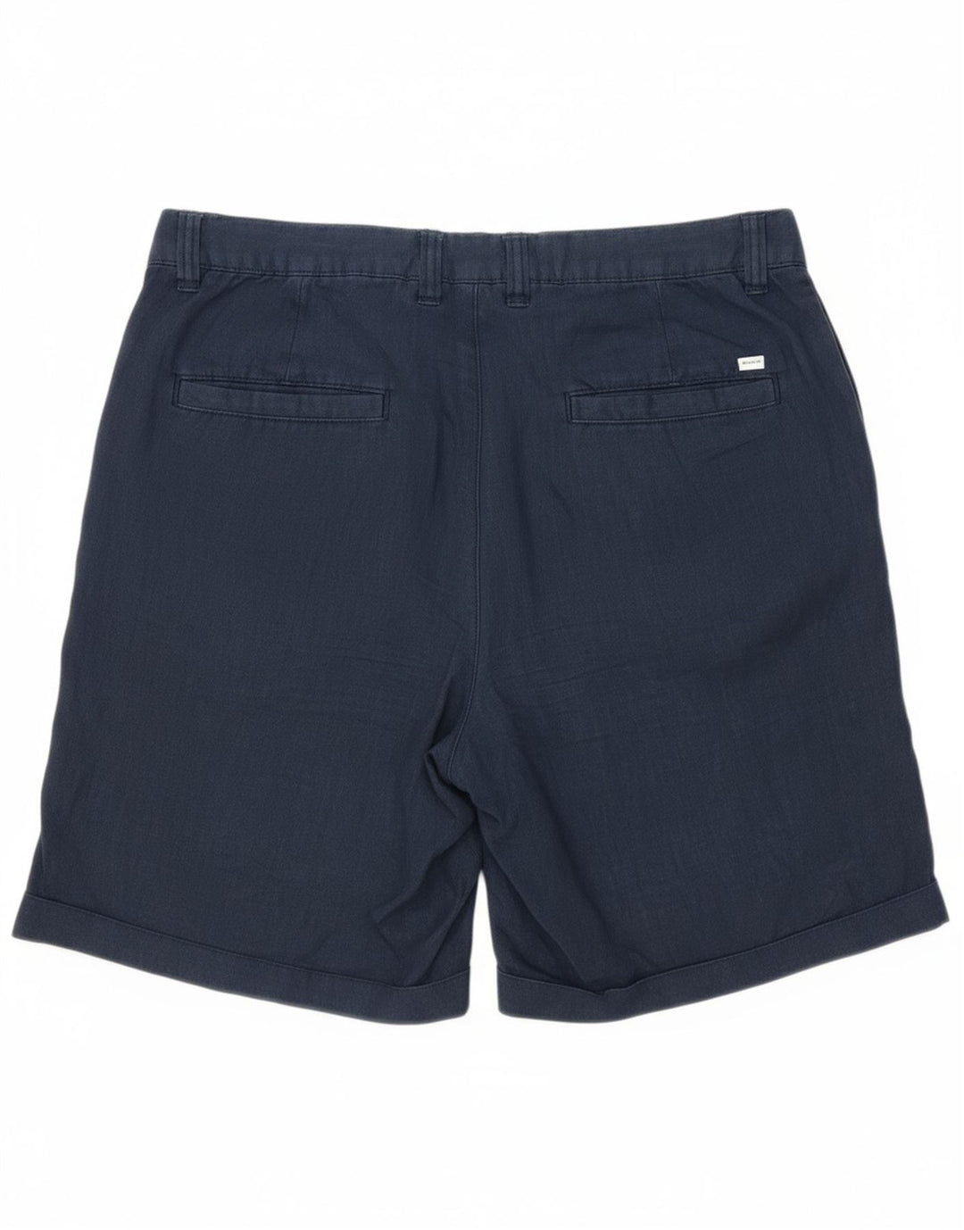 DACK'S Womens Chino Shorts IT 44 Medium W30  Navy Blue Linen