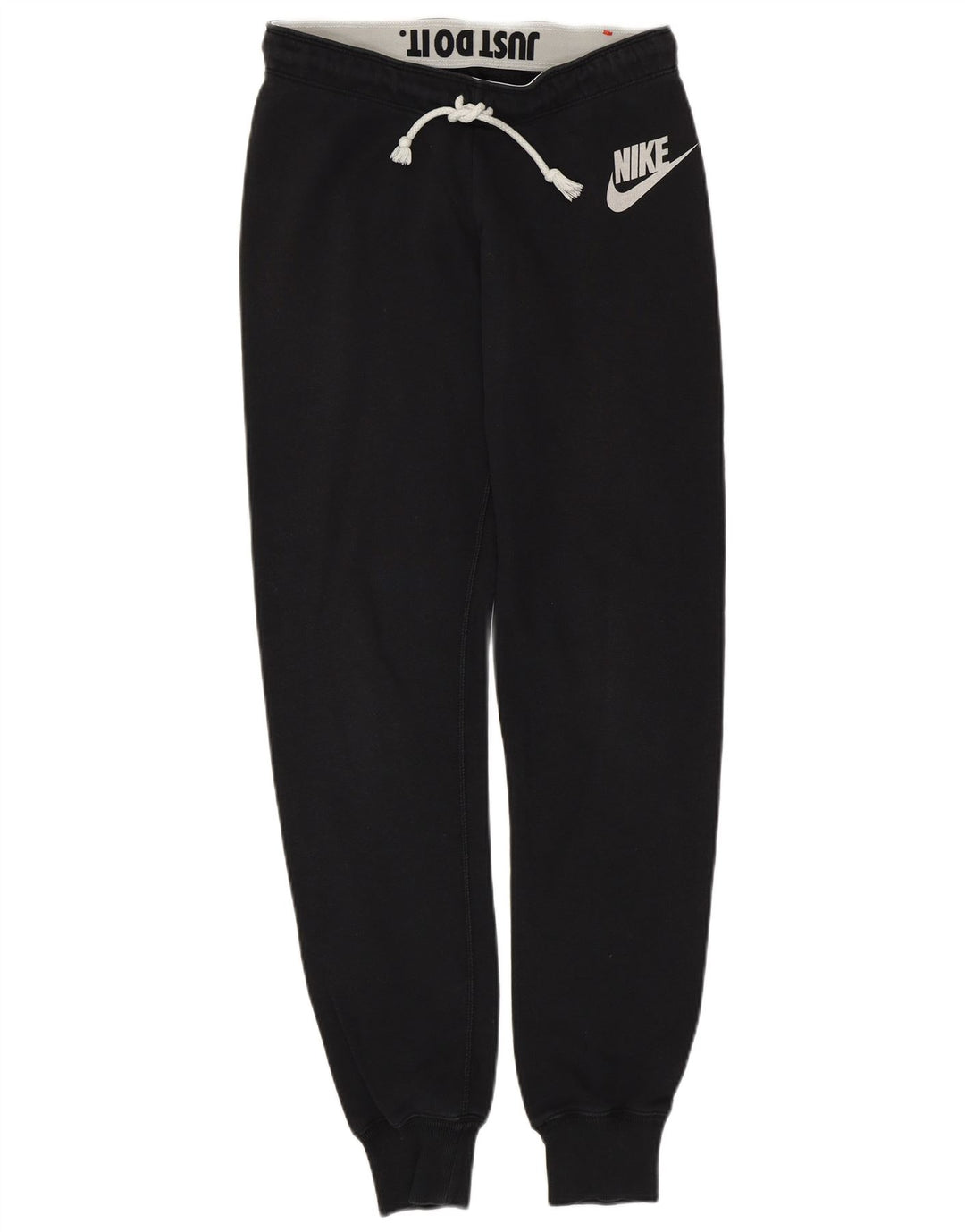 NIKE Womens Tracksuit Trousers Joggers UK 10 Small  Black Cotton