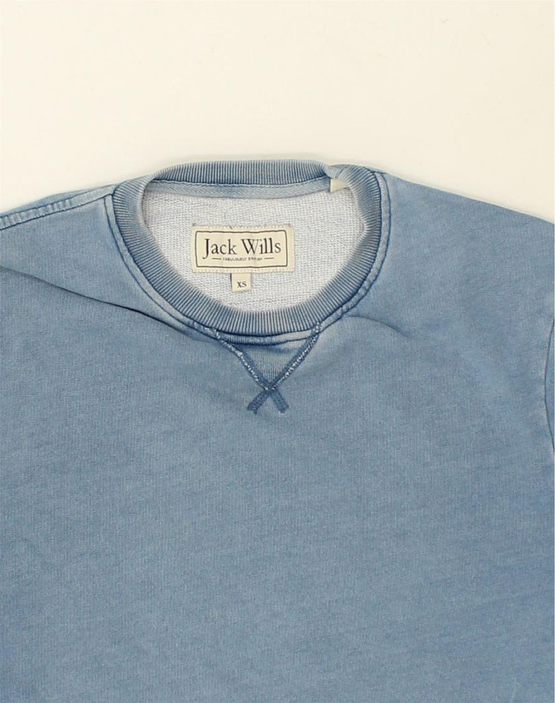 JACK WILLS Mens Sweatshirt Jumper XS Blue Cotton | Vintage Jack Wills | Thrift | Second-Hand Jack Wills | Used Clothing | Messina Hembry 