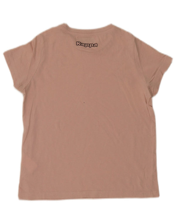 Kappa Womens T-Shirt Top UK 6 XS Pink Cotton
